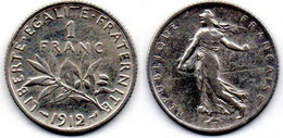 MA 19689 /  1 Franc 1912 TTB - 1 Franc