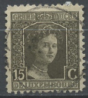 Luxembourg - Luxemburg 1914-20 Y&T N°97 - Michel N°94 (o) - 15c Grande Duchesse Marie Adélaïde - 1914-24 Maria-Adelaide