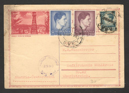 ROMANIA TO AUSTRIA - CENSORSHIP POSTCARD - STATIONERY - 1947. - Other & Unclassified
