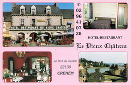 Créhen * Hôtel Bar Restaurant Le Vieux Château * Cp 4 Vues - Créhen