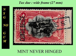 1909 ** CONGO FREE STATE / ETAT IND. CONGO  [5] EIC MNH/NSG TX15 (WIDE FRAME) RED WARRIORS NO GUM - Neufs