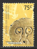 ARGENTINE. N°2211 Oblitéré De 2000. Masque Mortuaire. - Used Stamps