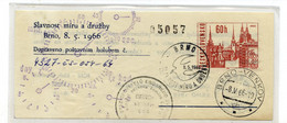 Czechoslovakia Pigeon Post Postal Stationery Letter Posted By Pigeon Brno 1966 B230205 - Aérogrammes