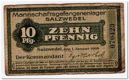 GERMANY,10 PFENNING,1916,WWI ,PRISIONER CAMP MONEY(2) - 1. WK