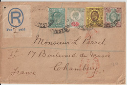 1903 - GB - SUPERBE ENVELOPPE RECOMMANDEE De MANCHESTER => CHAMBERY - Storia Postale
