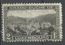 Luxembourg - Luxemburg 1928 Y&T N°208 - Michel N°207 (o) - 2f Vue De Clervaux - 1926-39 Charlotte De Perfíl Derecho