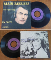 RARE French SP 45t RPM (7") ALAIN BARRIERE «Tu T'en Vas» (w/ Noëlle Cordier, 1975) - Collectors