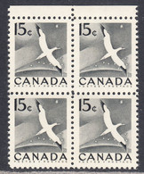 Canada 1954 Mint No Hinge, Block, Sc# 343, SG - Neufs