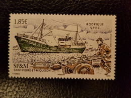 Pierre Miquelon 2023 SPM Boat Trawler Ship LE RODRIGUE Barca Boot Chalutier Spec 1v Mnh - Unused Stamps