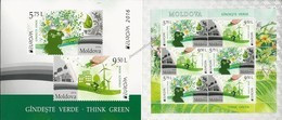 MOLDOVA/ MOLDAVIA/ MOLDAWIEN- EUROPA 2016 -THÈME ANNUEL "THINK GREEN".- BOOKLET With SOUVENIR SHEET - 2016