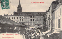 MARCHES - BEAUMONT DE LOMAGNE - Place Du Marché - Carte Postale Ancienne - Markets