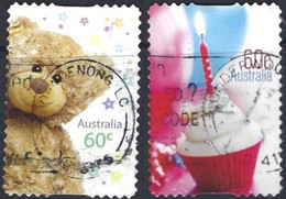 Australia U 2012 Greeting Stamps 2 Val Fu. Sa - Used Stamps