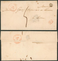 Précurseur - LAC + Cachet Dateur "Furnes" (1848) + Boite Rurale "I" (Ypres, Yeper) > Lessines - 1830-1849 (Belgio Indipendente)