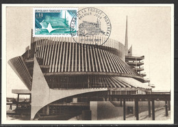 FRANCE. N°1519 Sur Carte Maximum De 1967. Exposition De Montréal. - 1967 – Montréal (Canada)