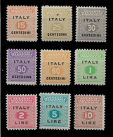 ITALY STAMPS - AMG Sicily - 1943 Allied Military Postage Ovp. SET MNH (BA5#351) - Occup. Anglo-americana: Napoli