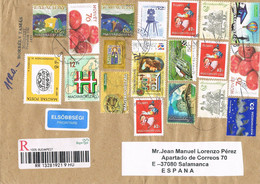 48758. Carta Certificada BUDAPEST (Hungria) 2008. Espectaculkar Franqueo - Covers & Documents