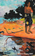 TARJETA DE ITALIA DE UNA PINTURA DE GAUGUIN - HAERE PAPE DE TIRADA 25000 (NUEVA-MINT) - Public Themes