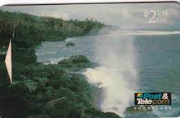 TARJETA DE LAS FIJI DE BLOWHOLES DE $2  (04FJB) - Fiji