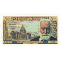 France, 5 Nouveaux Francs On 500 Francs, Victor Hugo, 1961, 52987 R.65, SPL+ - 5 NF 1959-1965 ''Victor Hugo''