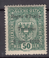 Italy Trento, Trentino Alto Adige 1918 Sassone#11 Mint Hinged - Trento