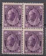 Canada 1897 Mi#56 Mint Never Hinged Piece Of 4 - Ungebraucht