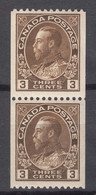 Canada 1911/1918 Mi#94 C Mint Hinged Pair - Neufs