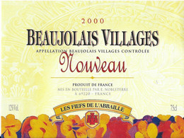 BEAUJOLAIS VILLAGES 2000 - LES FIEFS DE L ABBAILLE - NOBLETERRE RHONE, VOIR LE SCANNER - Beaujolais