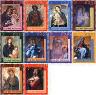 91402 MNH VATICANO 2002 LA VIRGEN EN LA BASILICA DE SAN PEDRO - Usati