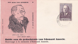 Enveloppe FDC 997 Ministre D'état Eduard Anseele - 1951-1960