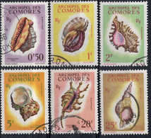 COMORES Timbres-poste N°19 à 24 Oblitérés  TB  Cote : 40€00 - Used Stamps