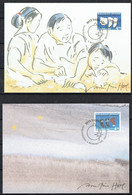 Greenland 1998. Christmas.  Michel  329y - 330y  Maxi Cards. Signed. - Cartes-Maximum (CM)