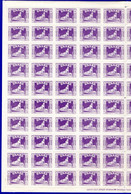 1415.GREECE. 1926 MESSOLONGHI HELLAS 463 MNH SHEET OF 100. VARIETY MISSOLONGHI POS. 91. 5 SCANS.FEW LIGHT WRINKLES - Feuilles Complètes Et Multiples