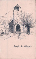 Villarzel VD, Le Temple, Litho (31.12.1912) - Villarzel