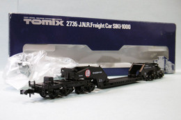 Tomix - Wagon Surbaissé J.N.R. Freight Car SIKI-1000 Réf. 2735 BO N 1/160 - Goederenwagons