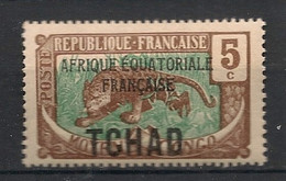 TCHAD - 1924 - N°Yv. 22 - Panthère 5c - Neuf Luxe ** / MNH / Postfrisch - Unused Stamps