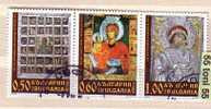 2008 Art  Bulg. Wonderworking Icons   3 V.- Used/oblitere  Bulgaria/ Bulgarie - Gebraucht