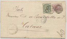GB 1883, QV Provisional Issue 3d On 3d Pl.21 (HC) Together With ½d Deep Green On Superb Entire With Late Fee Postmark "L - Covers & Documents