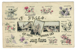 Ieper  Ypres   D'Ypres Je Vous Envoie Ces Jolies Fleurs   Edit Phototypie Marcovici Bruxelles - Ieper