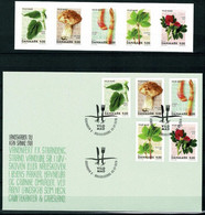 Denmark 2018; Gastronomy - Wild Food; Self Adhesive Strip Of 5 And On FDC. - Other & Unclassified