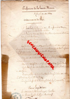 87-LIMOGES-PREFECTURE ORDONNANCE DU ROI CHATEAU ST SAINT CLOUD 20 MAI 1829-M. JEANTY EMPLOYE MAIRIE-DE MARTIGNAC-POUYAT - Documenti Storici