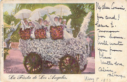 USA Etats-Unis Concours De Voiture Fleurie à La Fiesta De Los Angeles 1903 Lilies & Smilay - Los Angeles