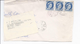 16465) Canada Cover Brief Lettre 1959 Closed BC British Columbia Post Office Postmark Cancel On Piece - Storia Postale