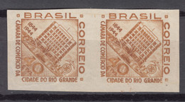 Brazil Brasil 1944 Mi#662 Mint Never Hinged Imperforated Pair - Ongebruikt