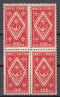 Brazil Brasil 1933 Mi#391 Mint Never Hinged Piece Of 4 - Unused Stamps