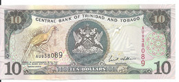 TRINIDAD ET TOBAGO 10 DOLLARS 2002 UNC P 43 - Trinité & Tobago