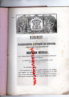 87- LIMOGES- MANDEMENT EVEQUE BERNARD BUISSAS-A. THEZARD CHANOINE-1844PEUPLE JUIF-JESUS-RAMEAUX CAREME ABSTINENCE - Documenti Storici