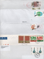 China, 5 Letters Air Mailed To Croatia 6 - Brieven En Documenten