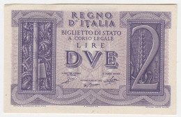Italy P 27 - 2 Lire 14.11.1939 - AUNC - Regno D'Italia – 2 Lire