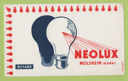 BUVARD PUBLICITAIRE AMPOULE ELECTRIQUE NEOLUX à MOLSHEIM BAS RHIN / J. GARDEIL ILLUSTRATEUR - Electricité & Gaz