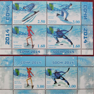 Tajikistan  2014   Winter Olympic Games  Sochi  S/S + 4v  MNH - Winter 2014: Sotchi